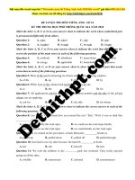 ĐỀ 14   gv kiều thị thắng   tuyensinh247 