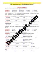 Đề 3   gv nguyễn phương   hoc24h 