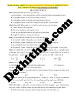 Đề 11   sinh học   thầy thịnh nam(bộ đề số 1) 