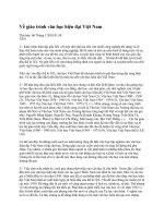 Về giáo trình văn học hiện đại việt nam 