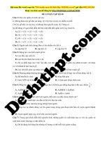 Đề 30   sinh học   thầy thịnh nam(bộ đề số 1) 