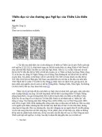 Thiền đạo và văn chương qua ngữ lục của thiền lão thiền sư 