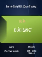 bao cao ket thuc mon hoc SLIDE ĐTM KS g7