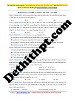 16  THPT lý thái tổ   bắc ninh   file word có lời giải chi tiết 