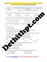 Megabook   đề số 11   file word có lời giải chi tiết 