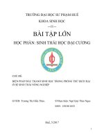 bài tập lớn sinh thái học khoa sinh học