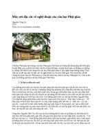 Mấy nét đặc sắc về nghệ thuật của văn học phật giáo 