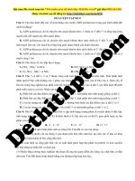 Đề 08   sinh học   thầy thịnh nam(bộ đề số 1) 