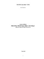 Giáo trình phương pháp dạy học âm nhạc (dùng cho ngành GD mầm non hệ từ xa)