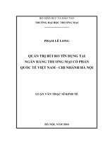 Quản trị rủi ro tín dụng tại Ngân hàng TMCP Quốc tế Việt Nam – Chi nhánh Hà Nội_2
