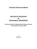 Doctor of filosophy in mechanical engineering 