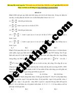 Đề 17   sinh học   thầy thịnh nam(bộ đề số 2) 