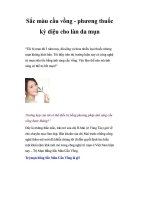 Sắc màu cầu vồng phương pháp tuyệt vời cho làn da munl