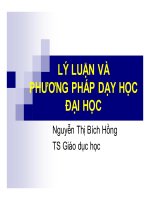 lý luân và phương pháp dạy đại học
