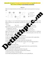 Đề 23   sinh học   thầy thịnh nam(bộ đề số 2) 