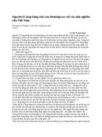 Nguyên lý tảng băng trôi của hemingway với các nhà nghiên cứu việt nam 