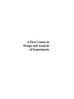 A first course in design and analysis of experiments