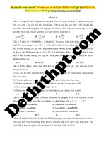 Đề 20   sinh học   thầy thịnh nam(bộ đề số 2) 