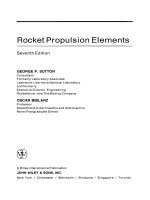 Rocket propulsion elements 7th by sutton 