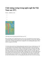 Chất tượng trưng trong ngôn ngữ thơ việt nam sau 1975 