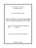 Ứng dụng thuật toán PSO điều khiển tối ưu momen cho động cơ từ trở (tt) 