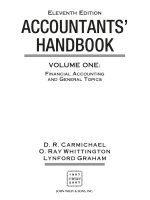  accountants hanbook volume 1 financial accountng and general topics 