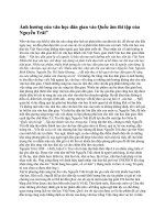 Ảnh hưởng của văn học dân gian vào quốc âm thi tập của nguyễn trãi 