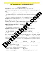 Đề 24   sinh học   thầy thịnh nam(bộ đề số 1) 