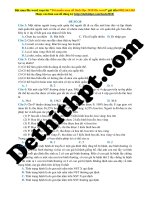 Đề 28   sinh học lovebook 2018 