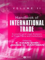  handbook of international trade economics and legal analyses of trade policy 