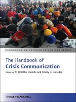  THe handbook of crisis communication 