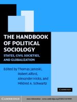 The handbook of political sociology
