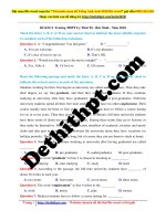 26  đề KSCL trường THPT lý thái tổ   bắc ninh    file word có lời giải chi tiết 