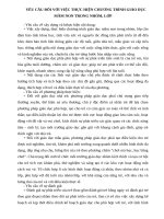 Yêu cầu với việc thực hiện chương trình MN trong nhóm, lớp