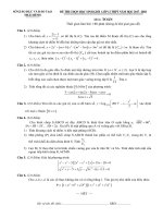 Đề thi chọn học sinh giỏi toán 12 THPT năm học 2017 – 2018 sở GD và đt thái bình 