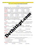 Đề 8   gv hoàng xuân   tuyensinh247 