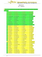 Bài tập phát âm tiếng Anh lớp 8