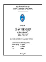 Trung tâm thương mại và cao ốc văn phòng ( Đồ án tốt nghiệp XD)