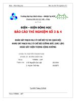Thí nghiệm điện động bài 3 bài 4