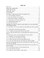 khóa luận Nghiên cứu thực trạng và các vấn đề liên quan tới hoạt động tiêu thụ sản phẩm của Công ty TNHH Thương mại và Dịch vụ