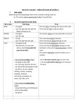 Mệnh đề quan hệ và bài tập có đáp án (phần 1)