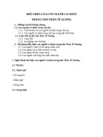 CON NGƯỜI cá NHÂN TRONG THƠ TRẦN tế XƯƠNG 