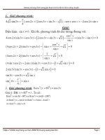 150 bài phương trình lượng giác được trích từ đề thi thử trường chuyên