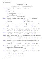 102 bài tập trắc nghiệm chương đạo hàm lớp 11 có đáp án CHI TIẾT