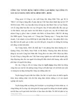 Công tác tuyển dụng nhân công lao động tại công ty sản xuất hàng tiêu dùng bình tiên   bitis 