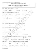 Toán lớp 11 ôn tập chương 1