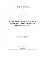 ĐẶC ĐIỂM MỘT SỐ LOÀI THỰC VẬT CÓ GIÁ TRỊ TẠI RỪNG ĐẶC DỤNG CẢNH QUAN ĐRÂYSAP, HUYỆN KRÔNGNÔ, TỈNH ĐĂKNÔNG