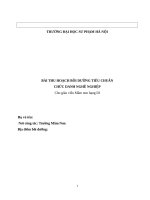 Bai thi thang hang 3 Gv mam non