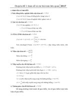 chuyen de khao sat ham so va bai toan lien quan