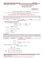 Giai chi tiet de thi CD HOA HOC 2007 